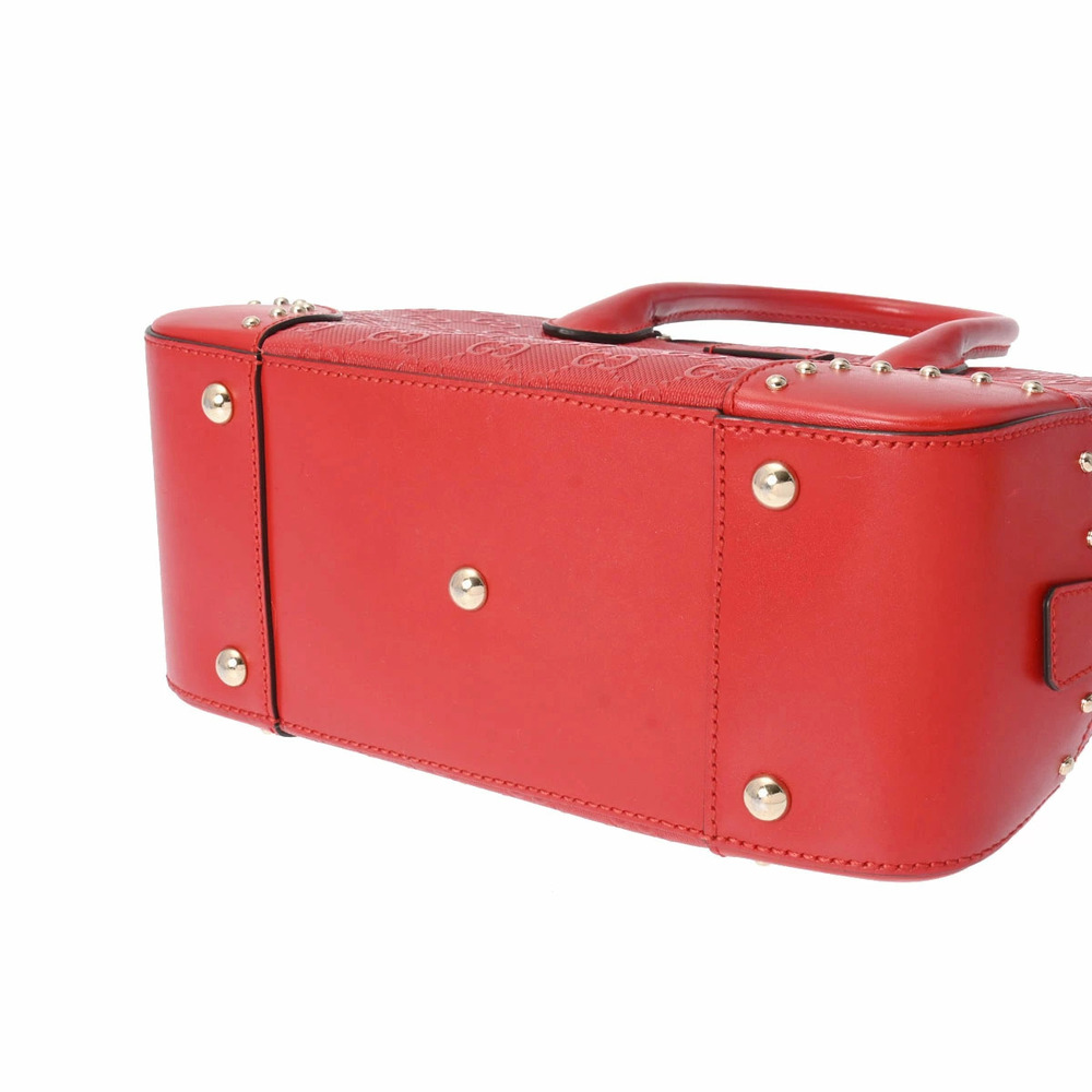 GUCCI Bright Diamante Studded Red Leather Handbag - Picture 4 of 9